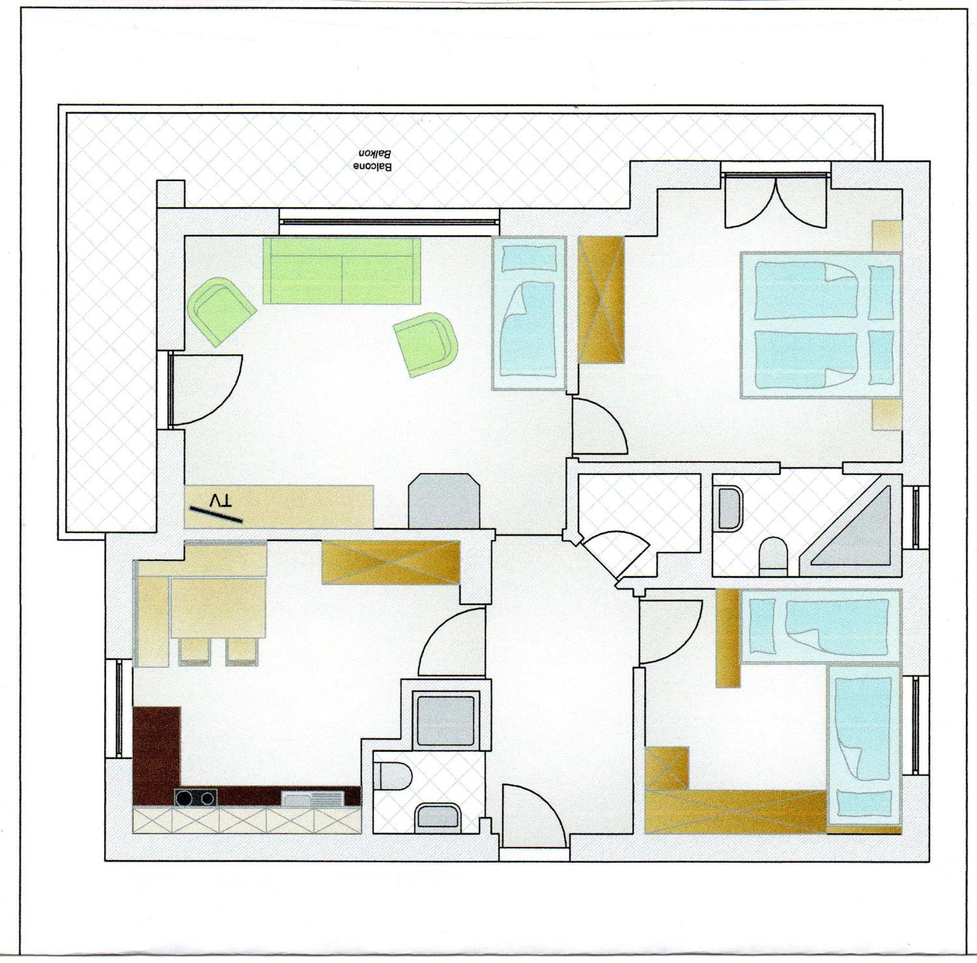 Apartments Brunella ラ・ヴィッラ 部屋 写真